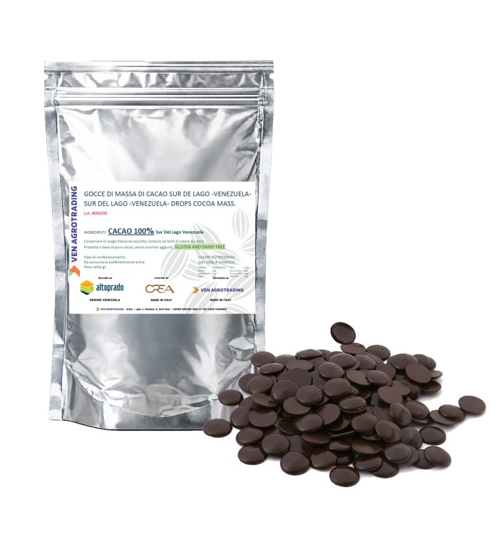 Gocce di Massa di Cacao 200g.