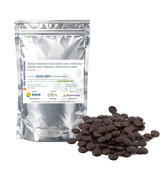 Gocce di Massa di Cacao 1000g.